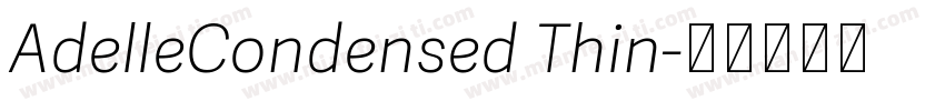 AdelleCondensed Thin字体转换